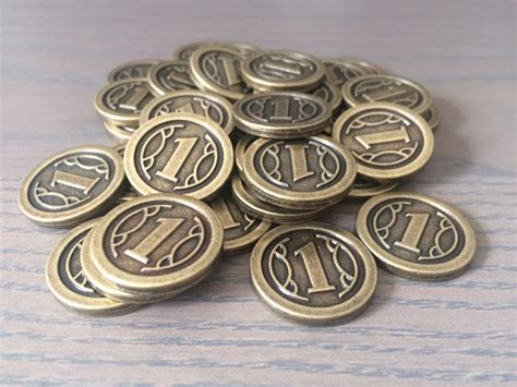 cereal box metal game token|metal game coins.